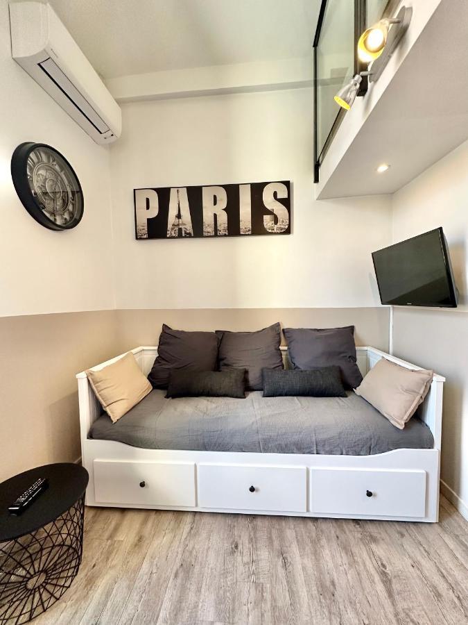 Studio Avec Clim A 100M Plage - 15Min Centre Ville Niza Exterior foto